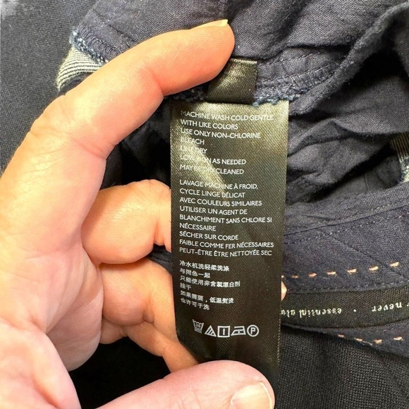 Anthropologie Essential Slim Cropped Jeans Dark Wash Denim Womens Size 6 - Picture 9 of 10